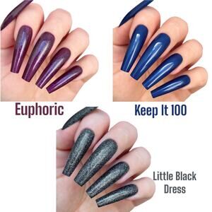 Kiara Sky 3 All-In-One Powder in Little Black Dress, Euphoric, & Keep It 100